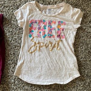 Free spirit girls t- shirt.